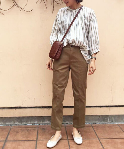 「LE GLAZIK」 7分袖ブラウス ONE SIZE ベージュ レディース_画像4