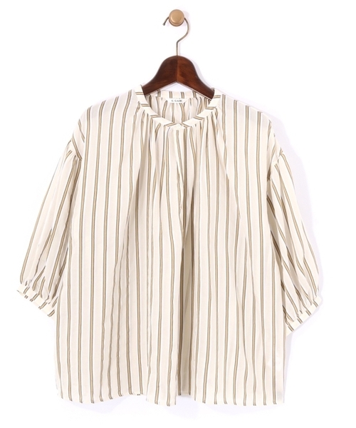 「LE GLAZIK」 7分袖ブラウス ONE SIZE ベージュ レディース_画像6