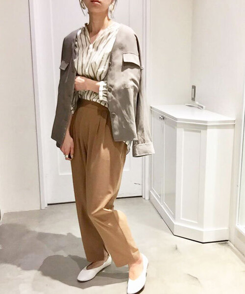 「LE GLAZIK」 7分袖ブラウス ONE SIZE ベージュ レディース_画像7