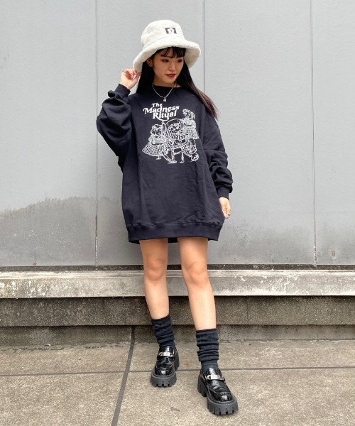 「Candy Stripper」 長袖ワンピース 2 ブラック レディース_画像6