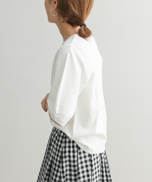 「URBAN RESEARCH DOORS」 7分袖カットソー MEDIUM グリーン レディース_画像7