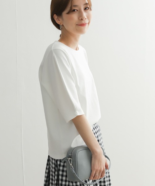 「URBAN RESEARCH DOORS」 7分袖カットソー MEDIUM グリーン レディース_画像10