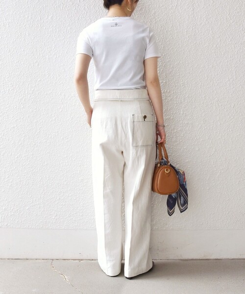「PETIT BATEAU」 半袖Tシャツ ONE SIZE ホワイト レディース_画像3