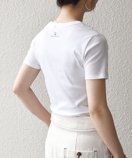 「PETIT BATEAU」 半袖Tシャツ ONE SIZE ホワイト レディース_画像7