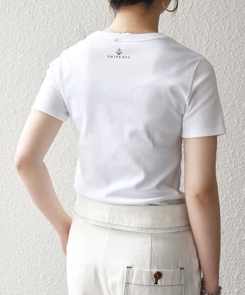 「PETIT BATEAU」 半袖Tシャツ ONE SIZE ホワイト レディース_画像8