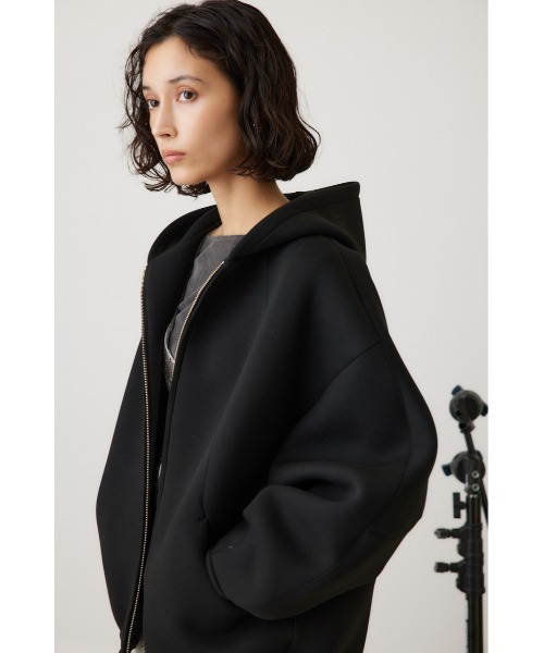 「crie conforto」 ジップアップパーカー FREE ネイビー レディース_画像3