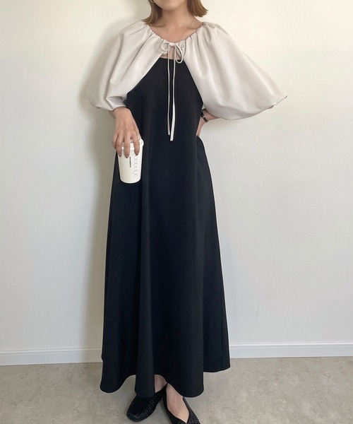 「junoah」 キャミソールワンピース MEDIUM ホワイト レディース_画像5