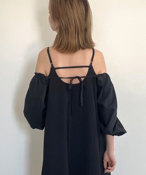 「junoah」 キャミソールワンピース MEDIUM ホワイト レディース_画像6