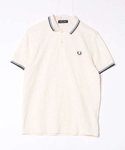 美品フレッドペリー 半袖ポロシャツ ベージュ FRED PERRY（フレッドペリー） 半袖ポロシャツ M ベージュ メンズ