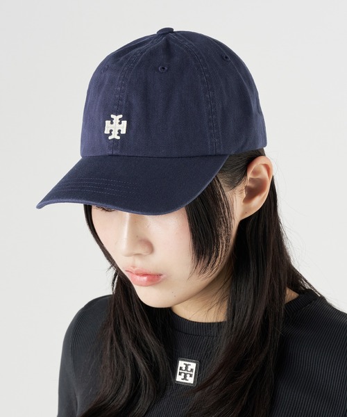 「TORY BURCH」 キャップ ONE SIZE ネイビー レディース_画像5