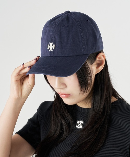 「TORY BURCH」 キャップ ONE SIZE ネイビー レディース_画像6