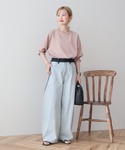 ワイドパンツ ジーンズ デニム デニムパンツ ...の詳細画像2