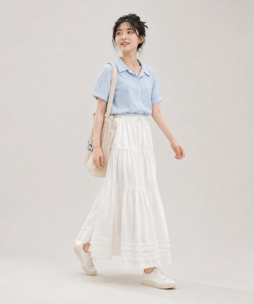 KONVINI(コンビニ) ロング スカート 「KONVINI select」チェック柄 KONVINI(コンビニ) ロング スカート 「KONVINI select」チェック柄