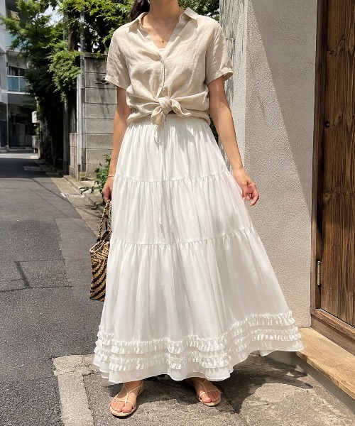 KONVINI（コンビニ） ロング スカート 「KONVINI select」チェック柄