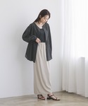 ブラウス シャツ 夏 シアーチュニックブラウス...の詳細画像5