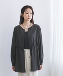 ブラウス シャツ 夏 シアーチュニックブラウス...の詳細画像1