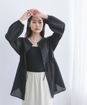 ブラウス シャツ 夏 シアーチュニックブラウス...の詳細画像2