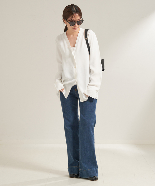 「Plage」 長袖ブラウス - ホワイト レディース_画像6