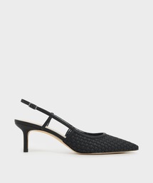 CHARLES ＆ KEITH パンプス ウーブン スリングバックパンプス
