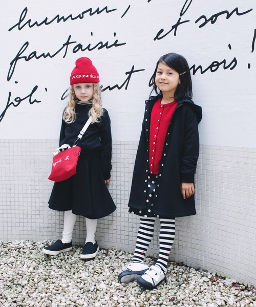 agnes b.（アニエスベー） コート アウター キッズ コットン メルトン