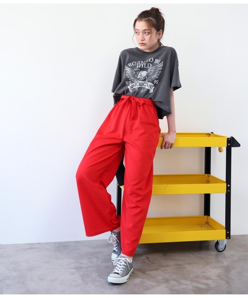 パンツ ウエストリボン付きワイドパンツ Zozotown Paypayモール店 通販 Paypayモール