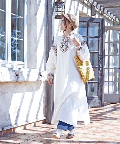 欧州航路 ワンピース 「欧州航路」東欧風刺繍ワンピース : ZOZOTOWN