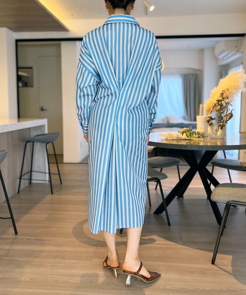 Jewelobe（ジュエローブ） ワンピース レジメンタルストライプタック