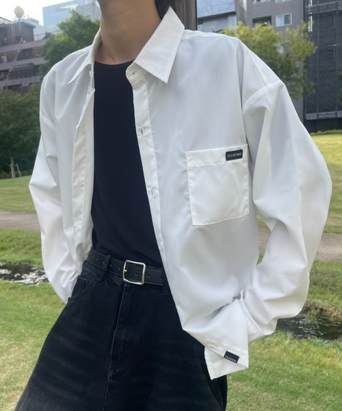 B.R.U シャツ ストライプ/無地ワンポイントシャツ メンズ レディース