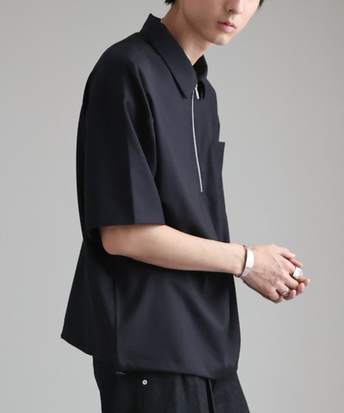 Cielオーバーサイズハーフスリーブシャツ bflat｜オーバーサイズ ハーフスリーブシャツ | Rakuten Fashion