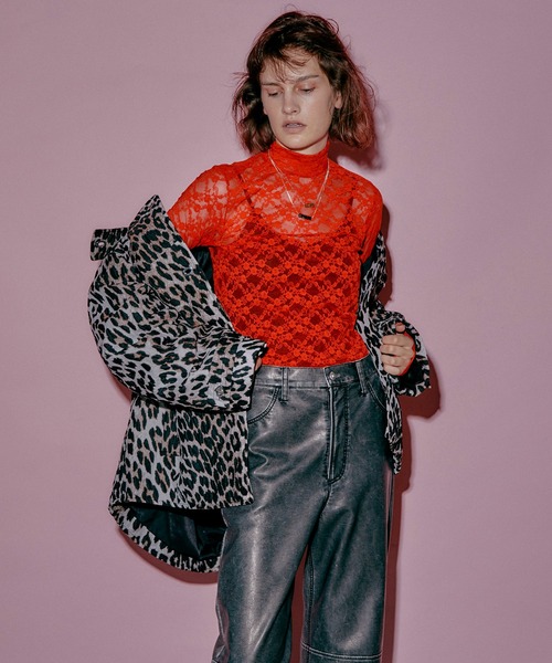 MAISON SPECIAL（メゾンスペシャル） tシャツ Lace Turtle Top/レース