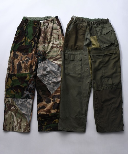 Johnbull Private labo ミリタリーパッチワークパンツ Johnbull（ジョンブル） パンツ 「rebear by Johnbull」ミリタリー