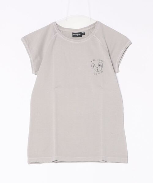 Desigual tシャツ 煌めき ハート Tシャツ レディース : ZOZOTOWN