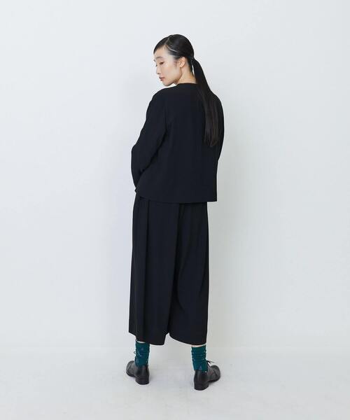 LOISIR セットアップ　ノーカラージャケット・スカート　新品未使用 LOISIR ジャケット ノーカラージャケット 「セットアップ」エコバック