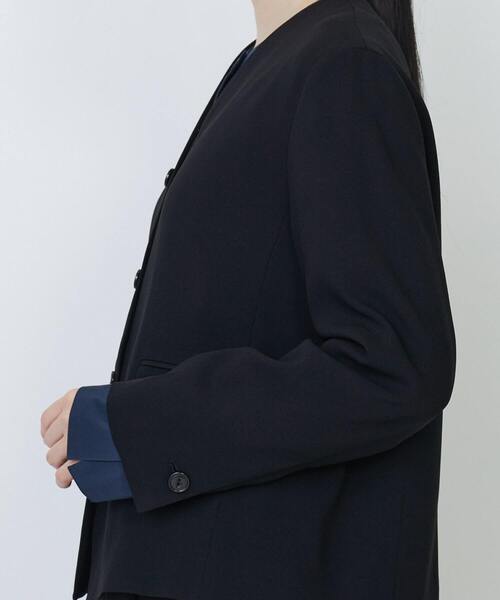 LOISIR ジャケット ノーカラージャケット 「セットアップ」エコバック