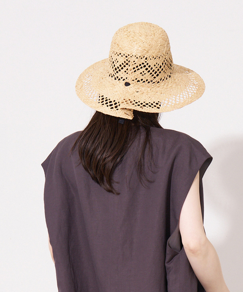 ROKU購入La Maison de Lyllis CLOCHE バケットハット La Maison de Lyllis 帽子 ハット 「La Lyllis」スカーフ付き