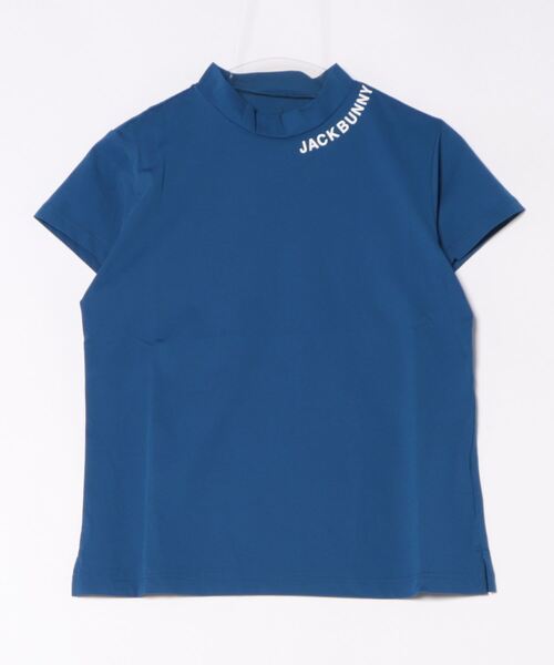 新品　ジャックバニー　モックネック　半袖シャツ　カットソー　ネイビー　サイズ6 Jack Bunny!! tシャツ 「Jack Bunny!!」ドットライトテック