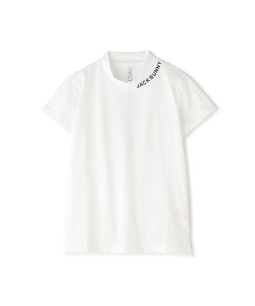 新品　ジャックバニー　モックネック　半袖シャツ　カットソー　ホワイト　サイズ1 Jack Bunny!! tシャツ 「Jack Bunny!!」ドットライトテック