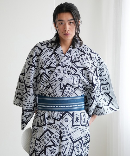 utatane 浴衣 手染め注染メンズ浴衣3点セット utatane×注染工房