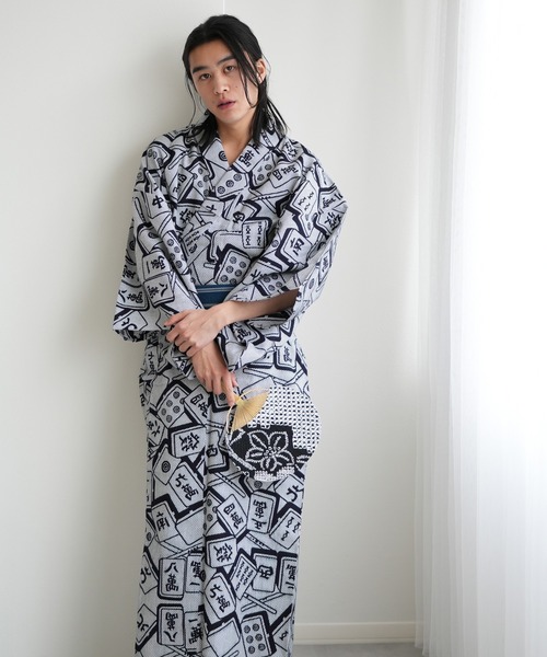 utatane 浴衣 手染め注染メンズ浴衣3点セット utatane×注染工房