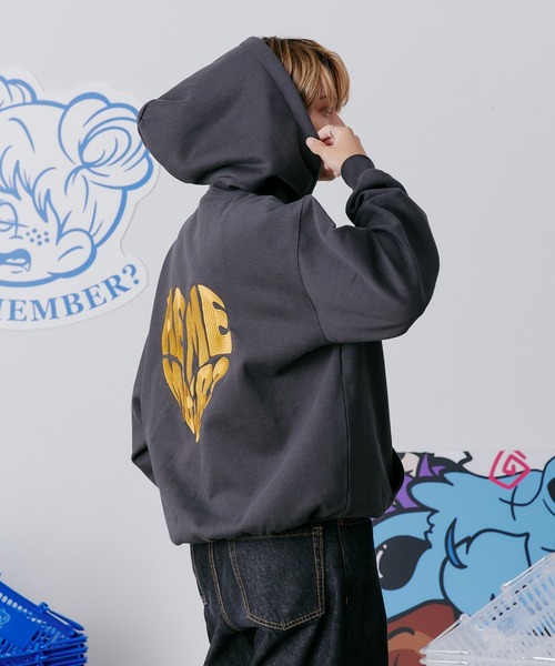 rememberパーカー Remember. パーカー Rememberハート刺繍パーカー メンズ