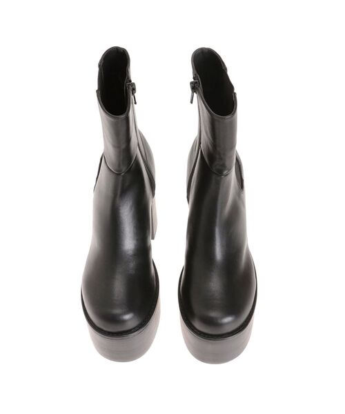 【美品】　EMODA エモダ　ラウンドサイドゴアブーツ　L 24.5 厚底ヒール emoda-24-1.jpg