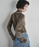 tシャツ ハイネックフィンガーホールカフベロア...の詳細画像5