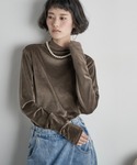 tシャツ ハイネックフィンガーホールカフベロア...の詳細画像3