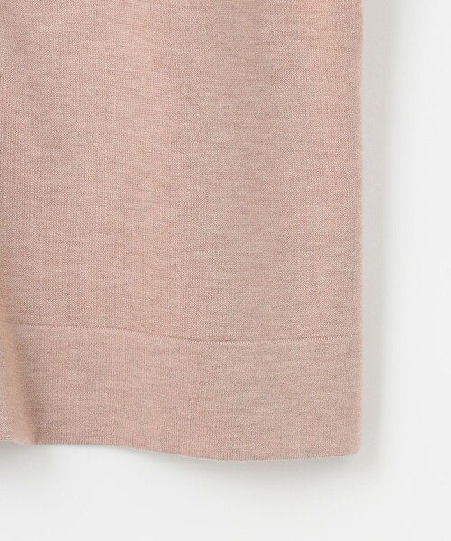 カーディガン 「洗える」WORSTED WOOL BLEND ポロ襟付き カーディガン レディース カーディガン 「洗える」WORSTED WOOL BLEND ポロ襟付き
