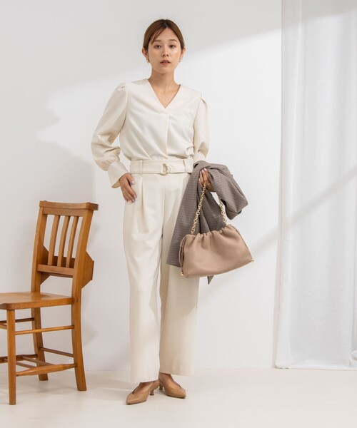 NOLLEY'S ブラウス シャツ 「セットアップ対応」ウォッシャブルV