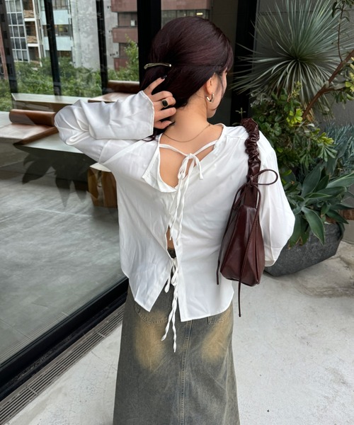 efill tシャツ バック オープン ブラウス レディース : ZOZOTOWN Yahoo