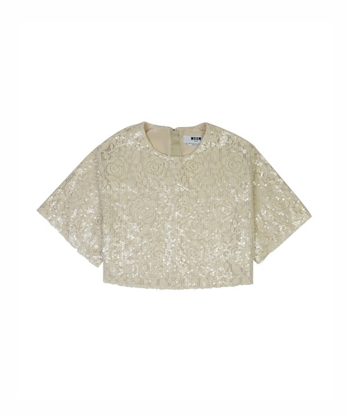 エムエスジイエム レディース シャツ トップス Jacquard Satin