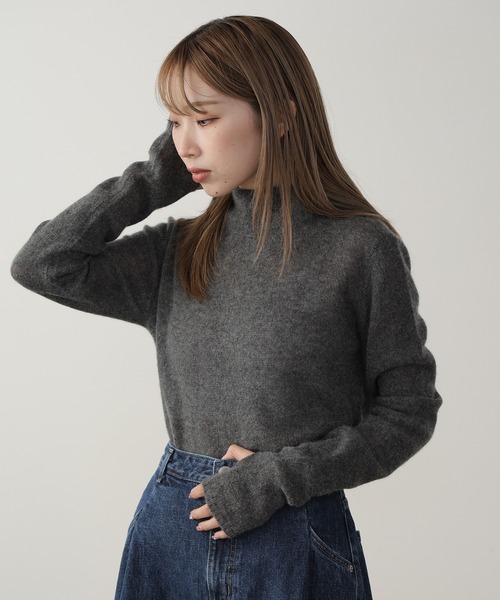 tシャツ ADAWAS/アダワス SHEER CASHMERE TOP シアーカシミヤトップ レディース ADAWAS tシャツ ADAWAS/アダワス SHEER CASHMERE TOP シアー