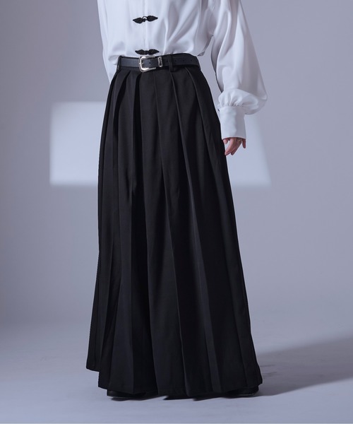 Ellno Loset（エルノロゼット） ワイドパンツ パンツ ハカマプリーツ