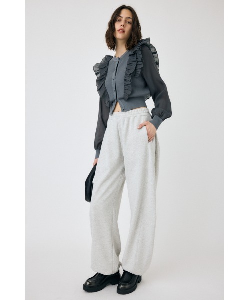 新品 マウジー WOVEN FRILLS カーディガン フリル カーデ ホワイト MOUSSY | WOVEN FRILLS カーディガン (ニット ) |SHEL'TTER WEBSTORE